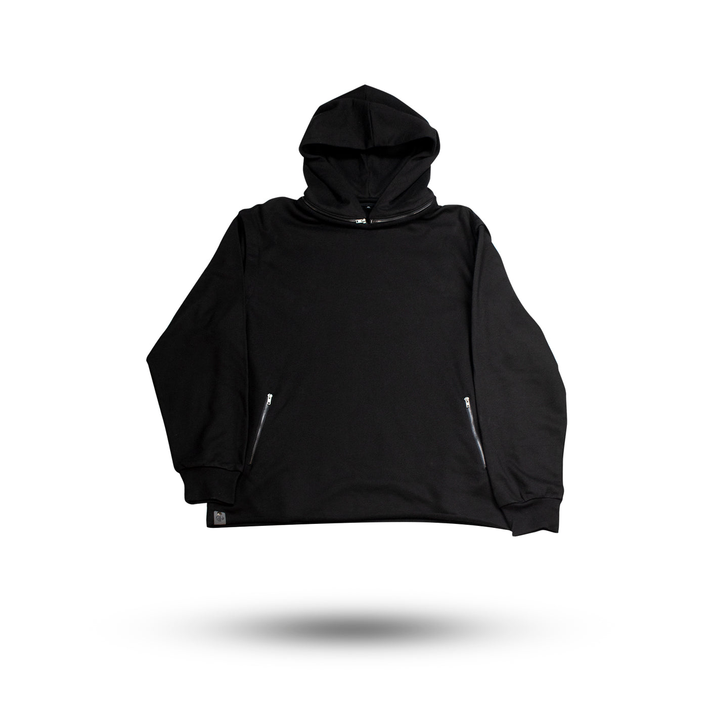 InoFlex Tech™ Hoodie Self-Fabric - Midnight Black