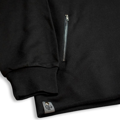 InoFlex Tech™ Hoodie Self-Fabric - Midnight Black