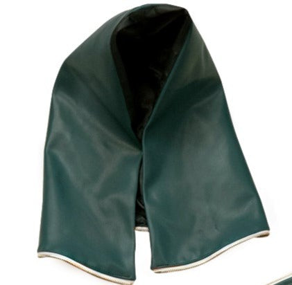 InoFlex Tech™ Faux Leather Detachable Hood - Dark Forest Green
