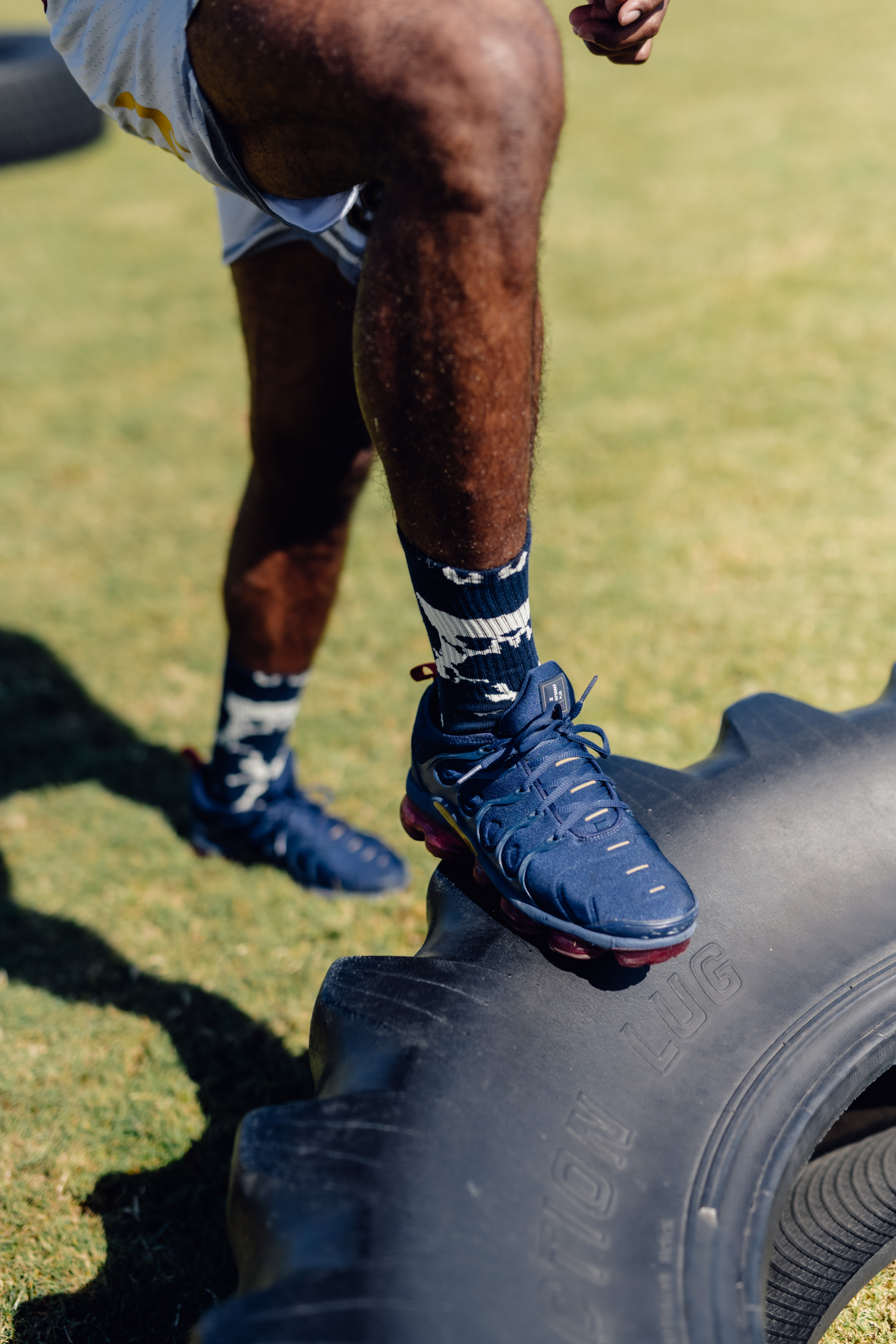 Marble Sock - Navy