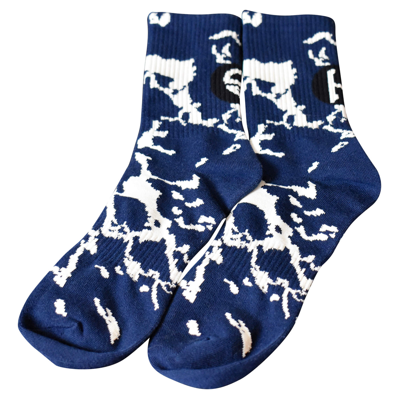 Marble Sock - Navy