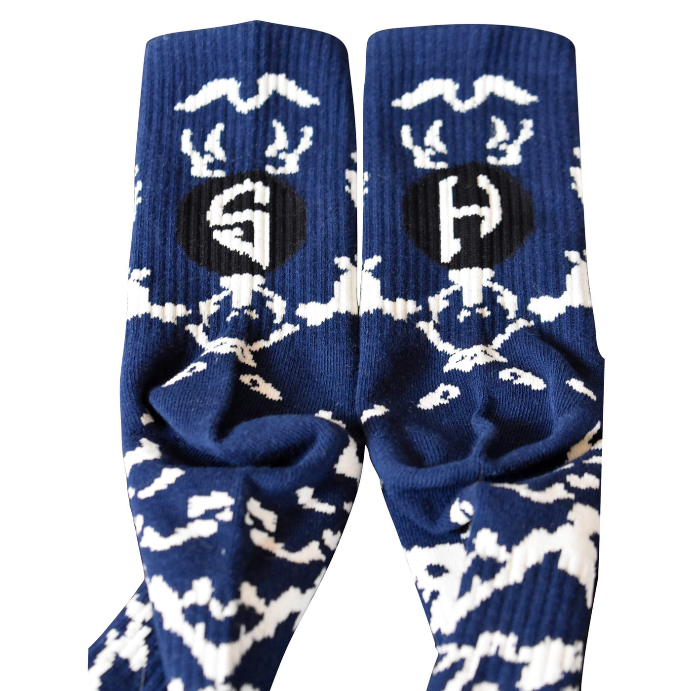 Marble Sock - Navy