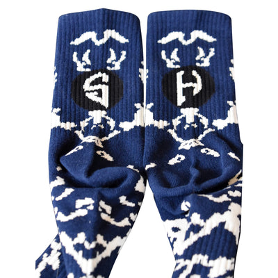 Marble Sock - Navy