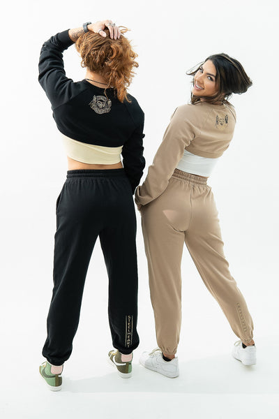 Women's  3pc Jogger Suit - Khaki